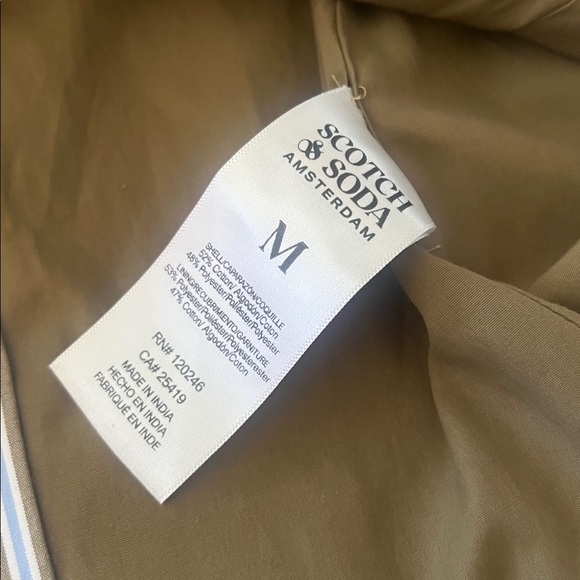 Scotch & Soda Vest Top Tan and Blue Stripes medium new with tags - Picture 7 of 8